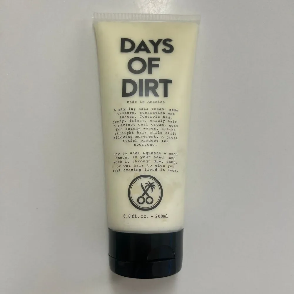 Days of Dirt California Born Styling Cream Beachy Texture Lived In 6.8 fl. oz.